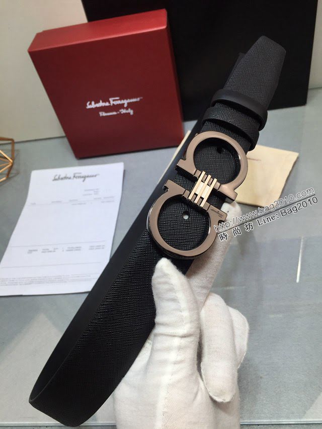 菲拉格慕男士皮帶 Ferragamo雙面牛皮腰帶  jjp2167